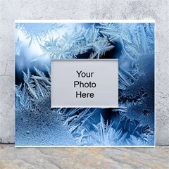 Pattern Frosty Frost Glass White Wall Photo Frame 5  X 7  by Jancukart