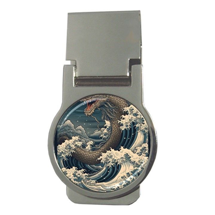 Sea Dragon Kanagawa Sea Monster Money Clips (Round) 