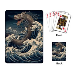 Sea Dragon Kanagawa Sea Monster Playing Cards Single Design (rectangle) by Jancukart