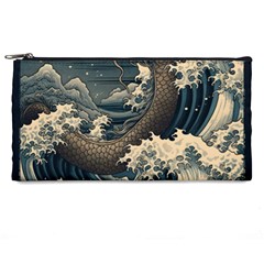 Sea Dragon Kanagawa Sea Monster Pencil Case by Jancukart