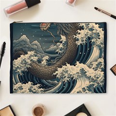 Sea Dragon Kanagawa Sea Monster Cosmetic Bag (xl)