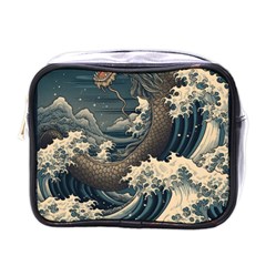 Sea Dragon Kanagawa Sea Monster Mini Toiletries Bag (one Side) by Jancukart