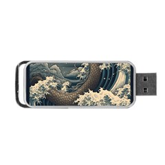 Sea Dragon Kanagawa Sea Monster Portable Usb Flash (one Side)