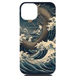 Sea Dragon Kanagawa Sea Monster iPhone 14 Black UV Print Case Front