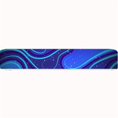 Spiral Shape Blue Abstract Small Bar Mat by Jancukart