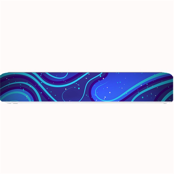 Spiral Shape Blue Abstract Small Bar Mat