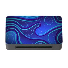 Spiral Shape Blue Abstract Memory Card Reader With Cf