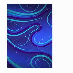 Spiral Shape Blue Abstract Large Garden Flag (two Sides)