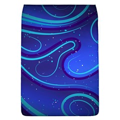 Spiral Shape Blue Abstract Removable Flap Cover (l) by Jancukart