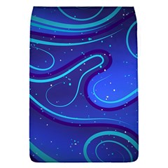 Spiral Shape Blue Abstract Removable Flap Cover (s) by Jancukart