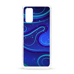 Spiral Shape Blue Abstract Samsung Galaxy S20 6 2 Inch Tpu Uv Case