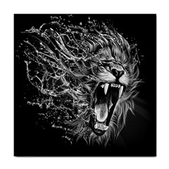 Lion Furious Abstract Desing Furious Tile Coaster by Jancukart