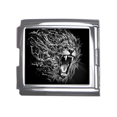 Lion Furious Abstract Desing Furious Mega Link Italian Charm (18mm) by Jancukart