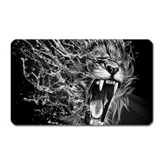 Lion Furious Abstract Desing Furious Magnet (rectangular) by Jancukart