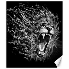 Lion Furious Abstract Desing Furious Canvas 20  X 24 