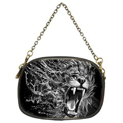 Lion Furious Abstract Desing Furious Chain Purse (two Sides)