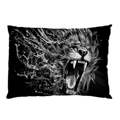 Lion Furious Abstract Desing Furious Pillow Case by Jancukart