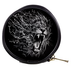 Lion Furious Abstract Desing Furious Mini Makeup Bag by Jancukart