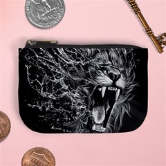 Lion Furious Abstract Desing Furious Mini Coin Purse