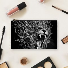 Lion Furious Abstract Desing Furious Cosmetic Bag (medium)