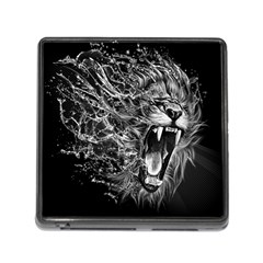 Lion Furious Abstract Desing Furious Memory Card Reader (square 5 Slot) by Jancukart