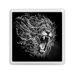 Lion Furious Abstract Desing Furious Memory Card Reader (square) by Jancukart