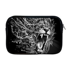 Lion Furious Abstract Desing Furious Apple Macbook Pro 17  Zipper Case by Jancukart