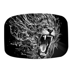 Lion Furious Abstract Desing Furious Mini Square Pill Box by Jancukart