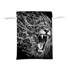 Lion Furious Abstract Desing Furious Lightweight Drawstring Pouch (m)