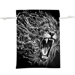 Lion Furious Abstract Desing Furious Lightweight Drawstring Pouch (xl) by Jancukart