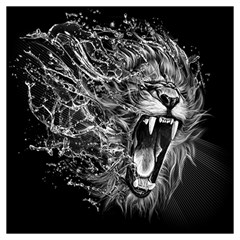 Lion Furious Abstract Desing Furious Lightweight Scarf  by Jancukart