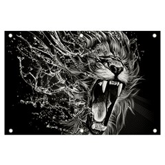 Lion Furious Abstract Desing Furious Banner And Sign 6  X 4  by Jancukart