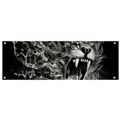 Lion Furious Abstract Desing Furious Banner And Sign 9  X 3 