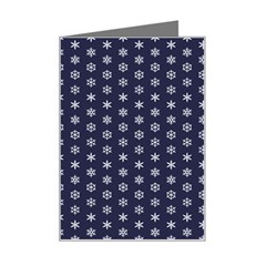 Snowflakes Abstract Snowflake Abstract Pattern Mini Greeting Card