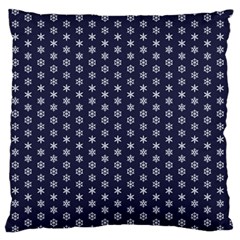 Snowflakes Abstract Snowflake Abstract Pattern Standard Premium Plush Fleece Cushion Case (two Sides) by Jancukart