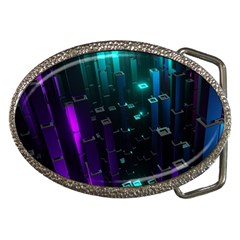 Abstract Building City 3d Belt Buckles