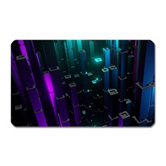 Abstract Building City 3d Magnet (rectangular)