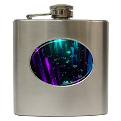 Abstract Building City 3d Hip Flask (6 Oz)