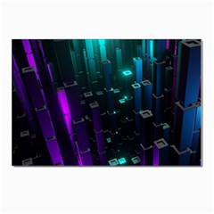 Abstract Building City 3d Postcards 5  X 7  (pkg Of 10)