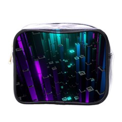 Abstract Building City 3d Mini Toiletries Bag (one Side)