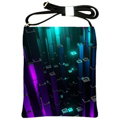 Abstract Building City 3d Shoulder Sling Bag