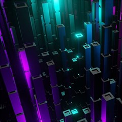 Abstract Building City 3d Play Mat (square) by Jancukart