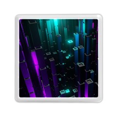 Abstract Building City 3d Memory Card Reader (square)