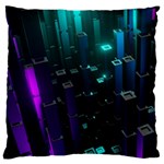 Abstract Building City 3d Large Cushion Case (Two Sides) Front