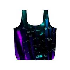 Abstract Building City 3d Full Print Recycle Bag (s) by Jancukart