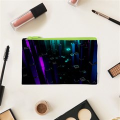 Abstract Building City 3d Cosmetic Bag (xs)