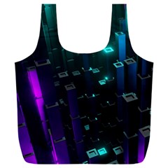 Abstract Building City 3d Full Print Recycle Bag (xxl)