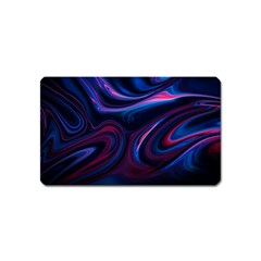 Purple Blue Swirl Abstract Magnet (name Card)