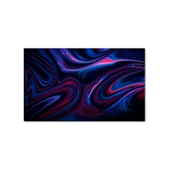 Purple Blue Swirl Abstract Sticker Rectangular (10 Pack)