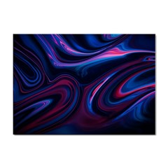 Purple Blue Swirl Abstract Sticker A4 (10 Pack)